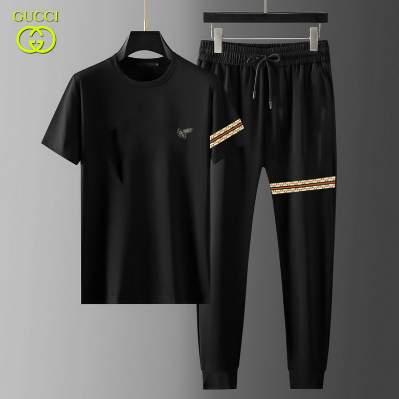 Wholesale Cheap G ucci Short Sleeve Tracksuits for Sale