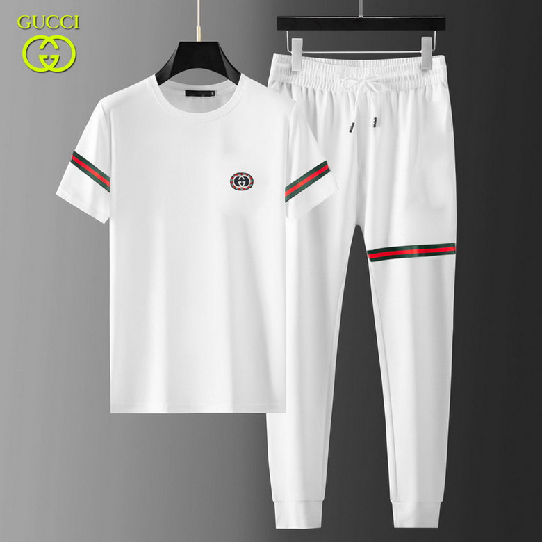 Wholesale Cheap G ucci Short Sleeve Tracksuits for Sale