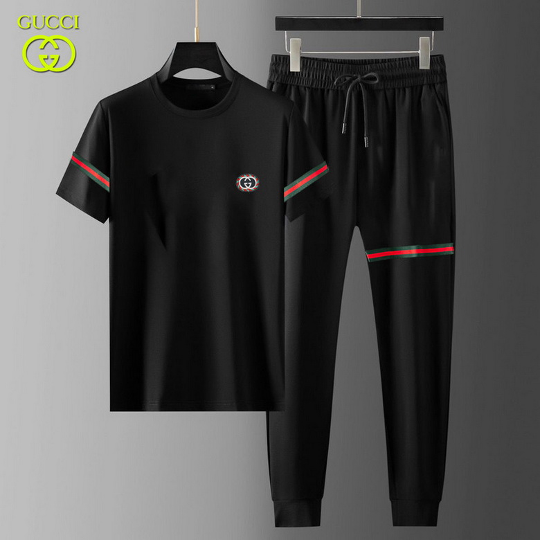 Wholesale Cheap G ucci Short Sleeve Tracksuits for Sale