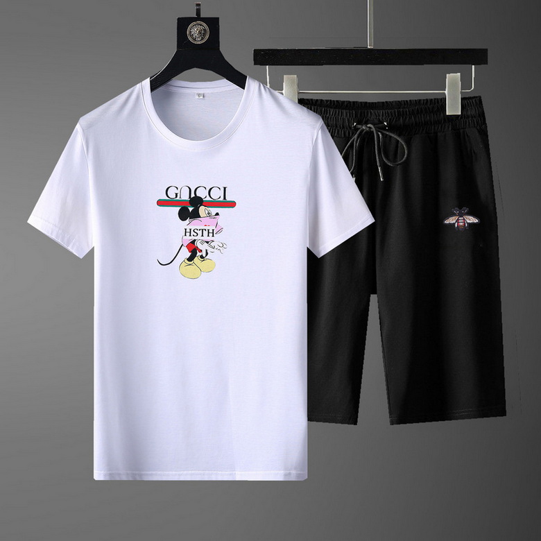 Wholesale Cheap G ucci Short Sleeve Tracksuits for Sale