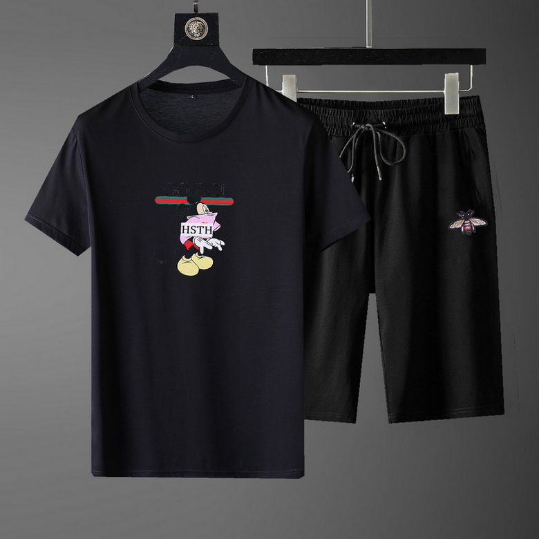 Wholesale Cheap G ucci Short Sleeve Tracksuits for Sale