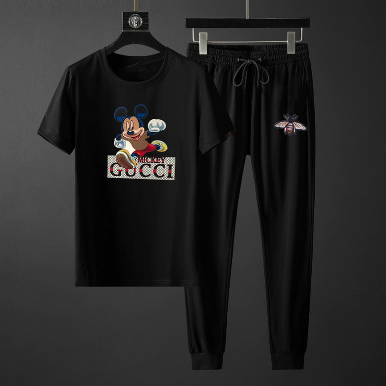 Wholesale Cheap G ucci Short Sleeve Tracksuits for Sale