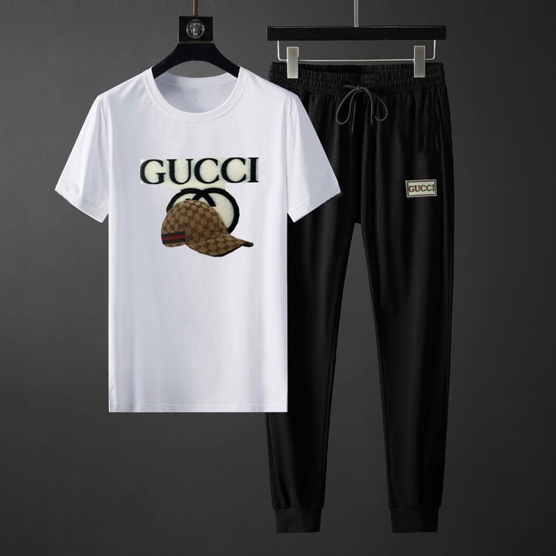 Wholesale Cheap G ucci Short Sleeve Tracksuits for Sale