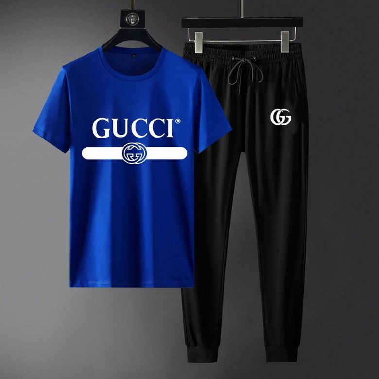 Wholesale Cheap G ucci Short Sleeve Tracksuits for Sale