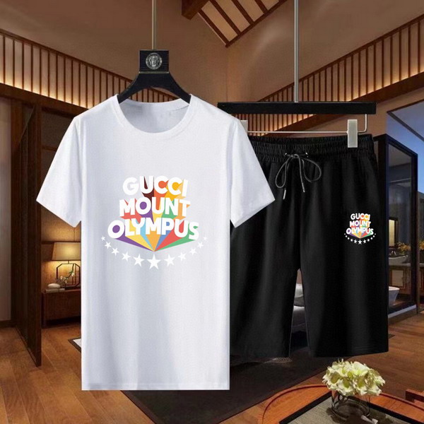 Wholesale Cheap G ucci Short Sleeve Tracksuits for Sale