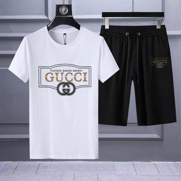 Wholesale Cheap G ucci Short Sleeve Tracksuits for Sale