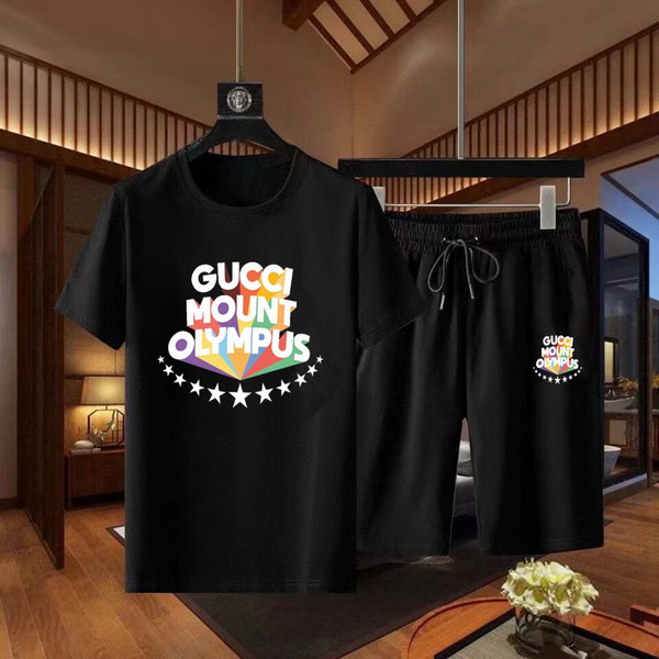 Wholesale Cheap G ucci Short Sleeve Tracksuits for Sale