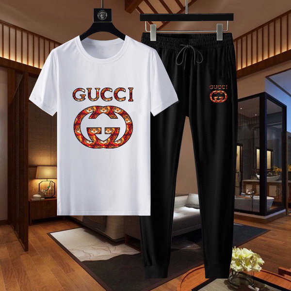 Wholesale Cheap G ucci Short Sleeve Tracksuits for Sale