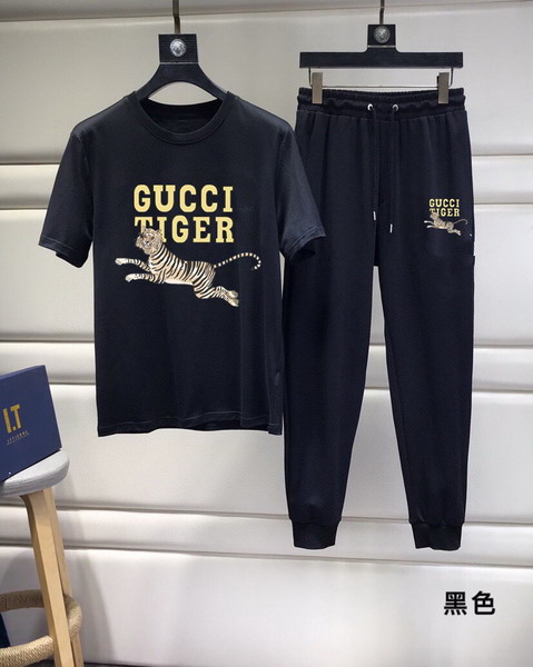 Wholesale Cheap G ucci Short Sleeve Tracksuits for Sale