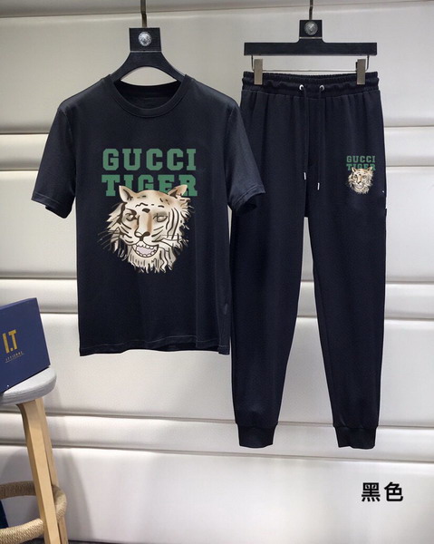 Wholesale Cheap G ucci Short Sleeve Tracksuits for Sale