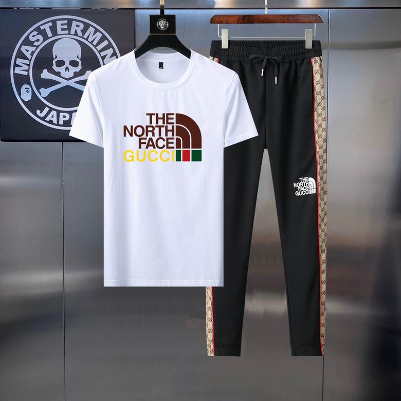 Wholesale Cheap G ucci Short Sleeve MEN Tracksuits for Sale