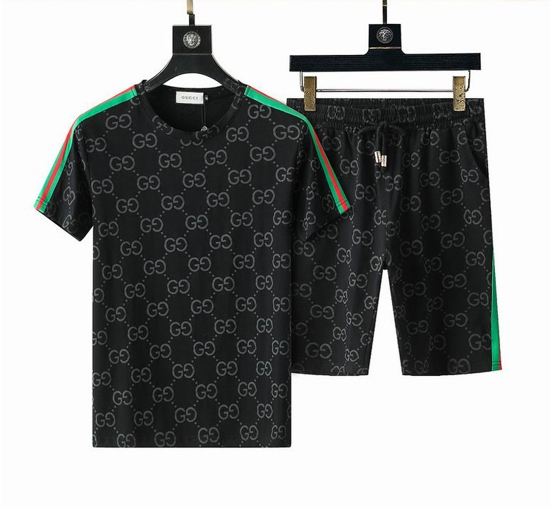 Wholesale Cheap g ucci Short Sleeve Tracksuits for Sale