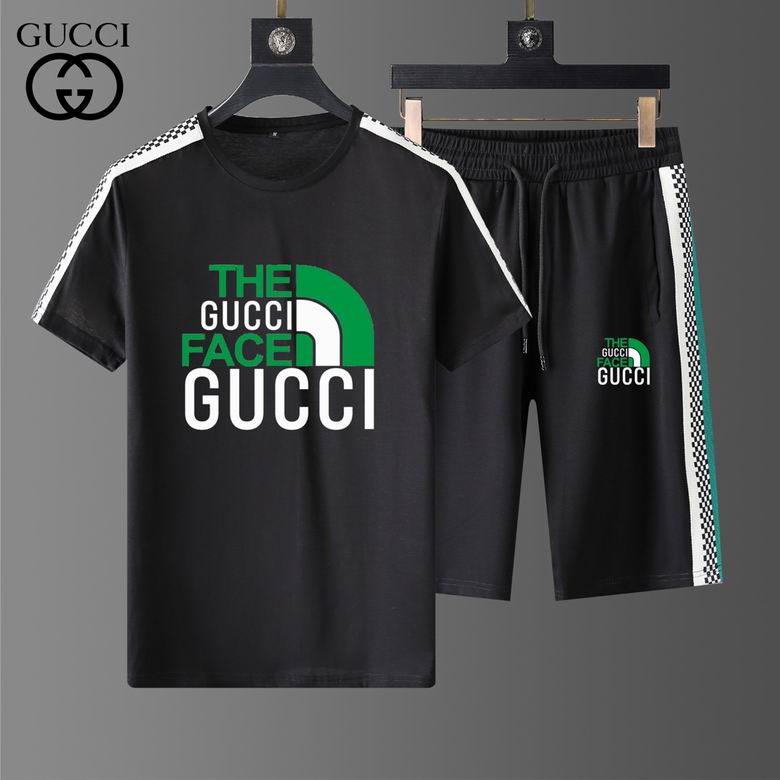Wholesale Cheap G ucci Short Sleeve Tracksuits for Sale