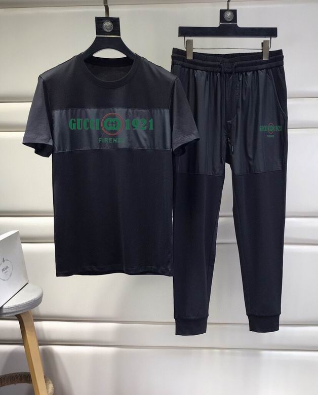 Wholesale Cheap G ucci Short Sleeve Tracksuits for Sale
