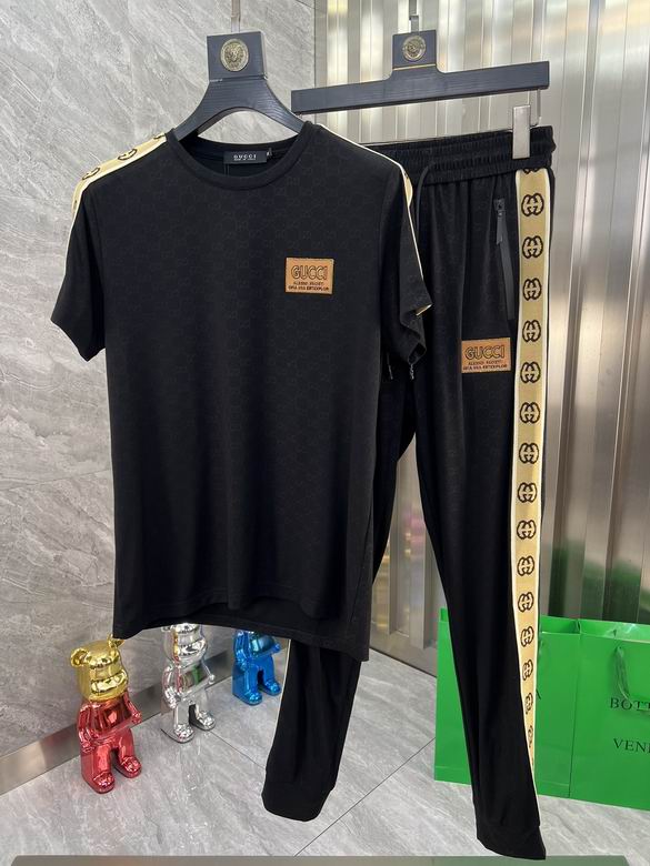Wholesale Cheap G ucci Short Sleeve Tracksuits for Sale