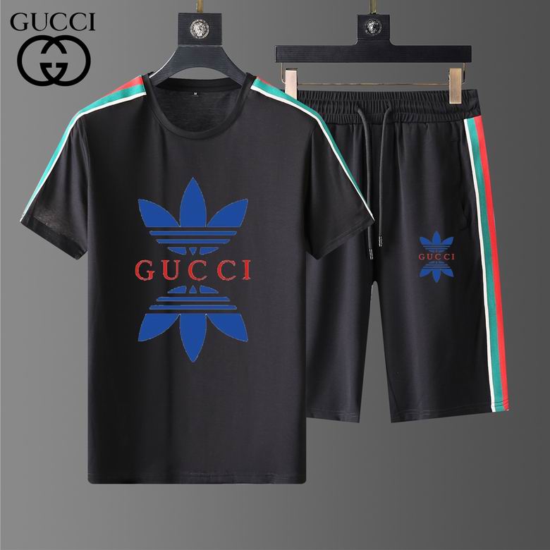 Wholesale Cheap G ucci Short Sleeve Tracksuits for Sale