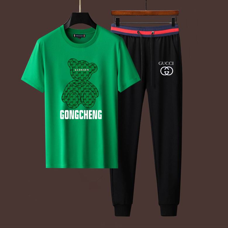 Wholesale Cheap G ucci Short Sleeve Designer Tracksuit for Sale