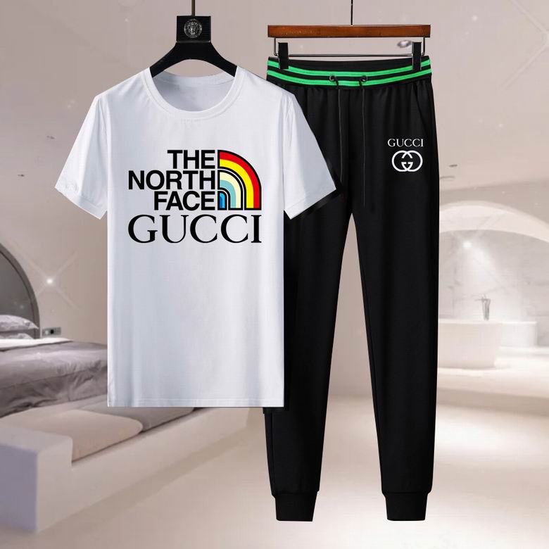 Wholesale Cheap G ucci Short Sleeve Designer Tracksuit for Sale