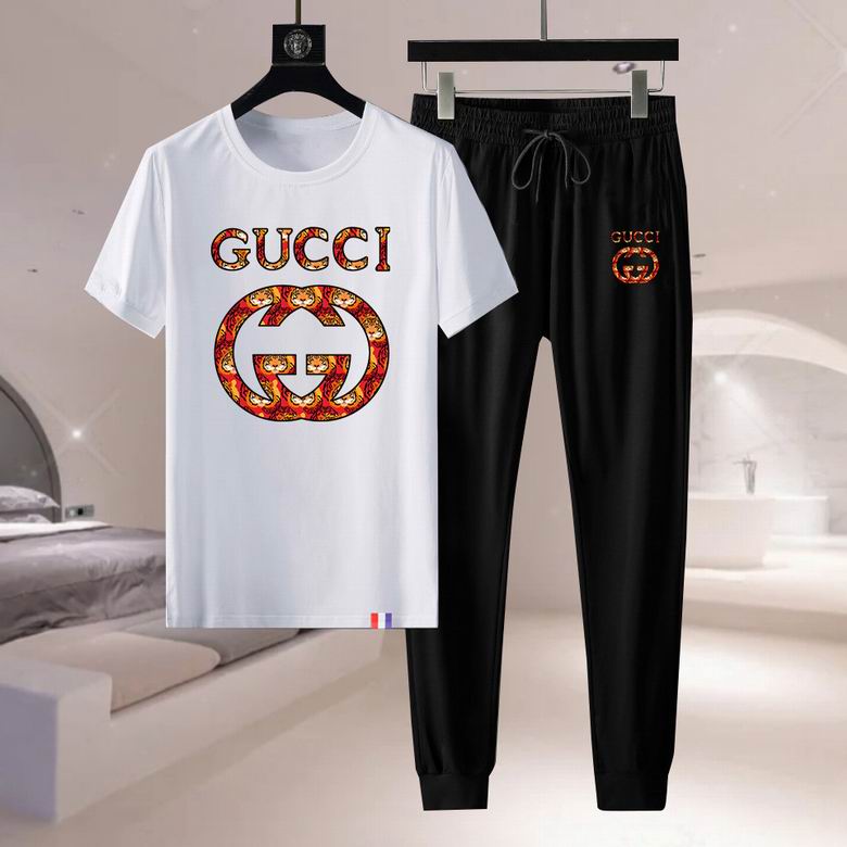 Wholesale Cheap G ucci Short Sleeve Designer Tracksuit for Sale