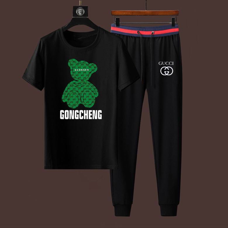 Wholesale Cheap G ucci Short Sleeve Designer Tracksuit for Sale