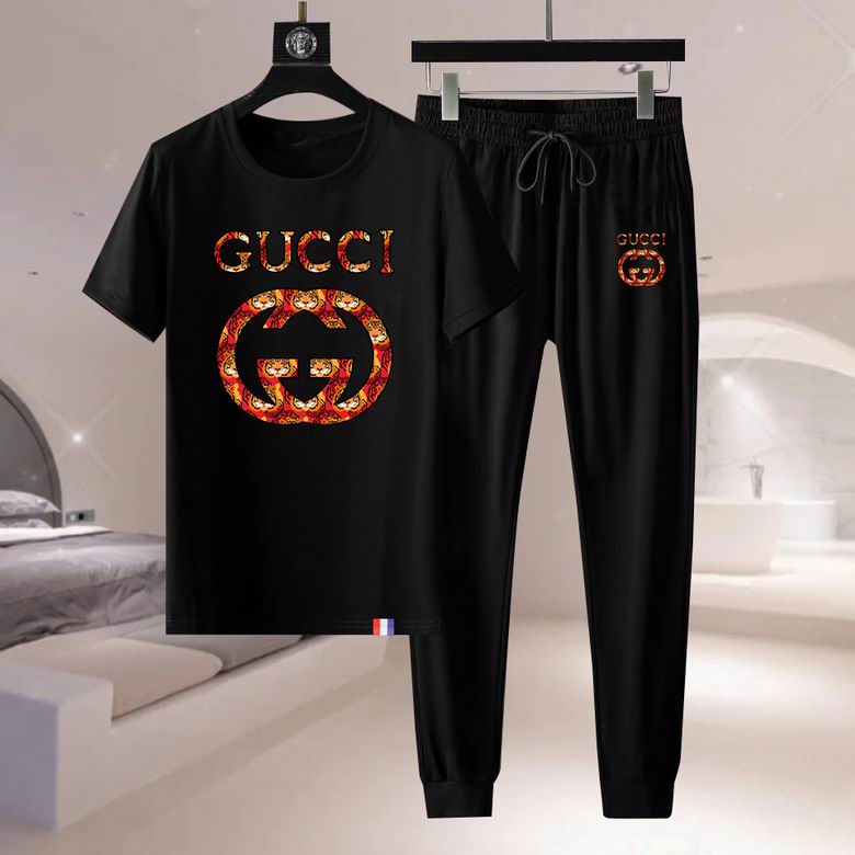 Wholesale Cheap G ucci Short Sleeve Designer Tracksuit for Sale