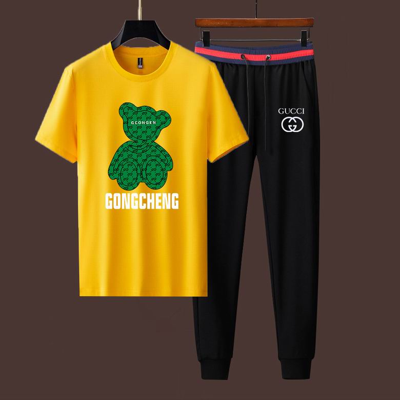 Wholesale Cheap G ucci Short Sleeve Designer Tracksuit for Sale