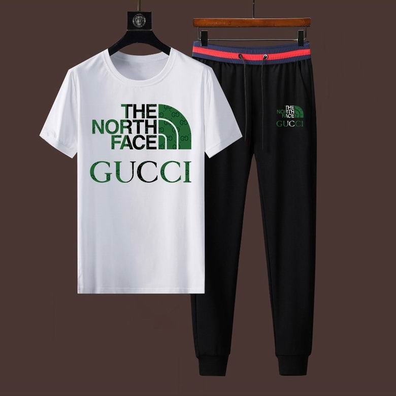 Wholesale Cheap G ucci Short Sleeve MEN Tracksuits for Sale