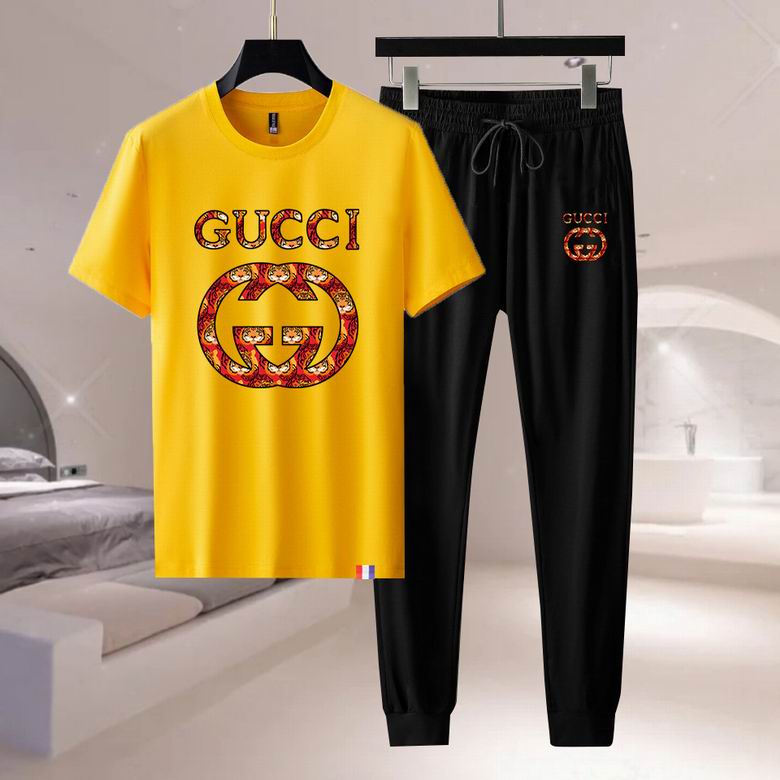 Wholesale Cheap G ucci Short Sleeve Designer Tracksuit for Sale