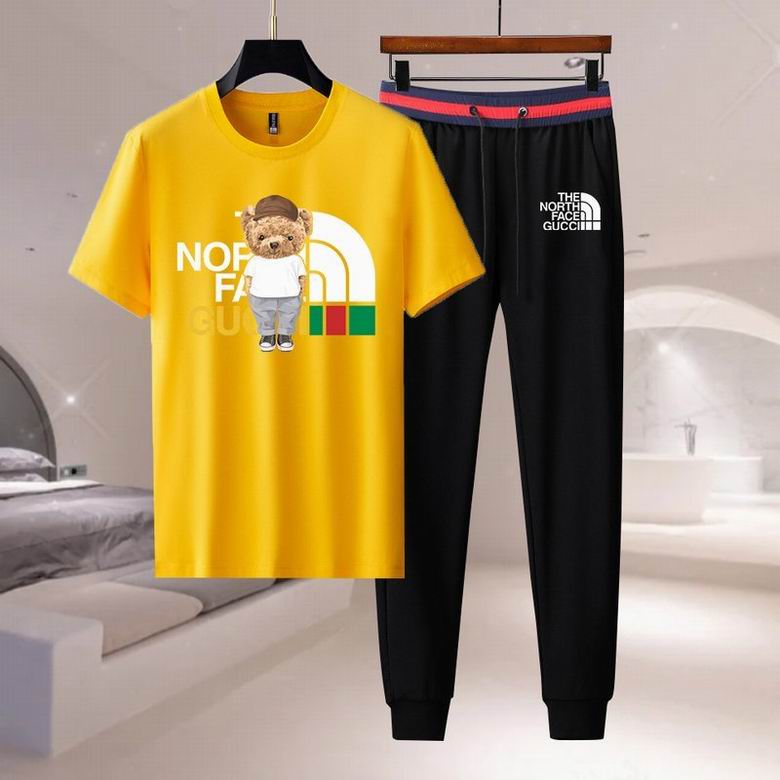 Wholesale Cheap G ucci men Short Sleeve Tracksuits for Sale