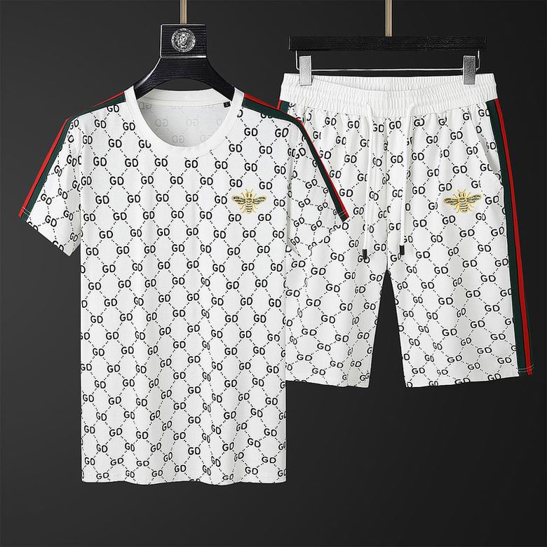 Wholesale Cheap g ucci Short Sleeve Tracksuits for Sale