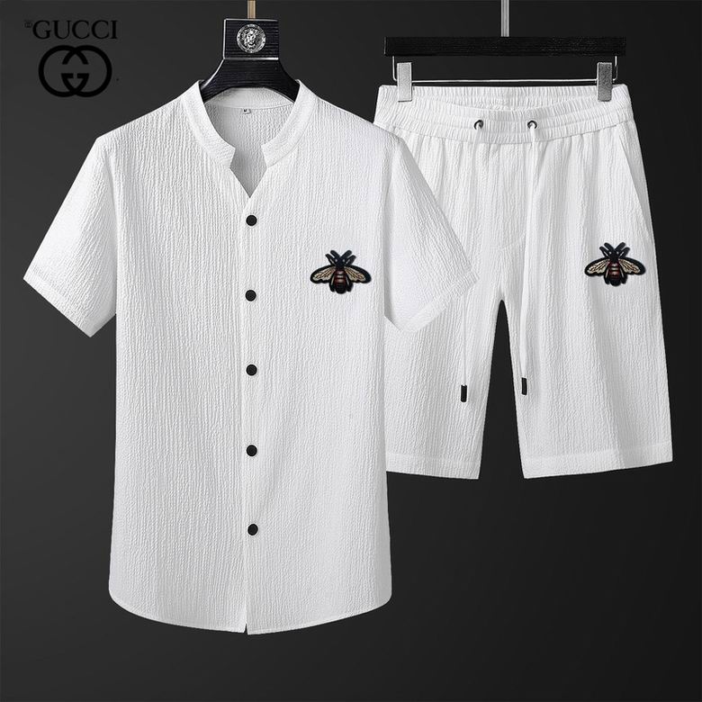 Wholesale Cheap G ucci Short Sleeve Tracksuits for Sale