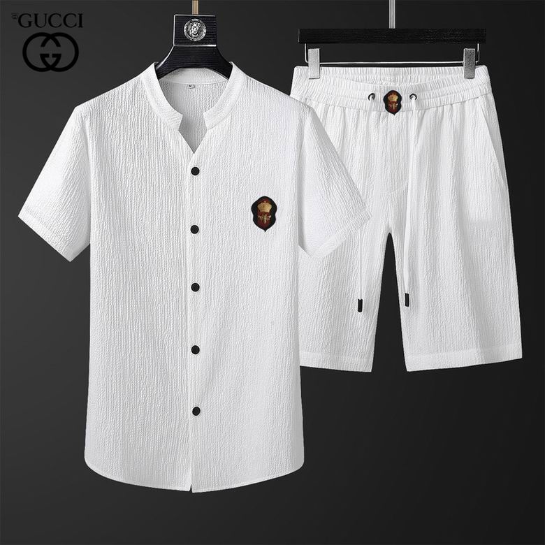 Wholesale Cheap G ucci Short Sleeve Tracksuits for Sale
