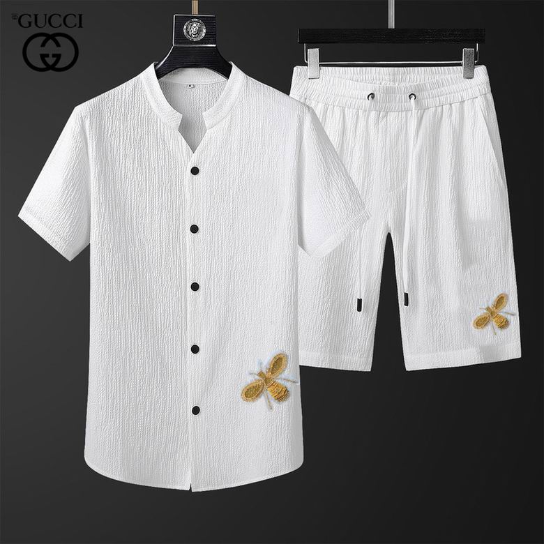 Wholesale Cheap G ucci Short Sleeve Tracksuits for Sale