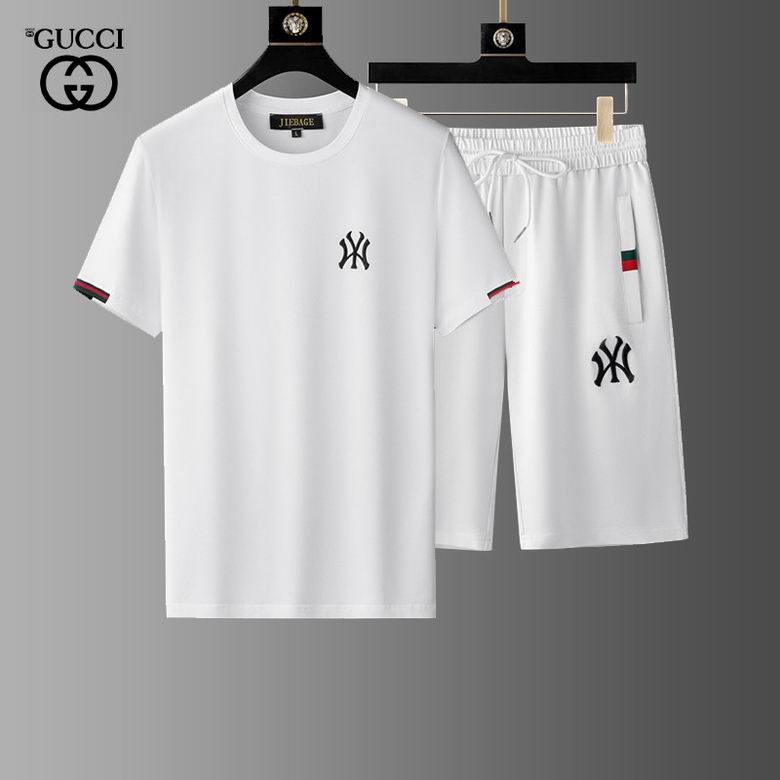 Wholesale Cheap G ucci men Short Sleeve Tracksuits for Sale