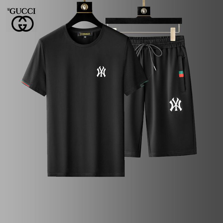 Wholesale Cheap G ucci men Short Sleeve Tracksuits for Sale
