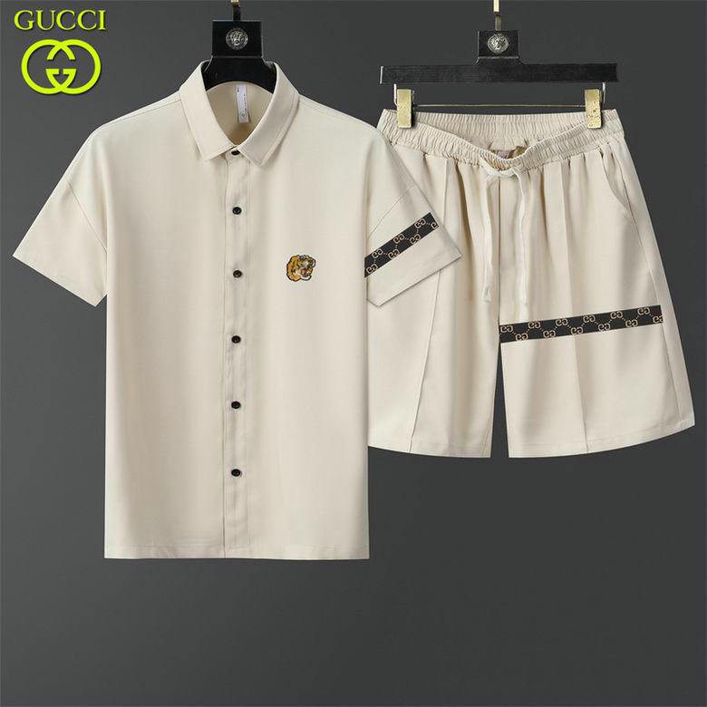 Wholesale Cheap G ucci Short Sleeve Tracksuits for Sale