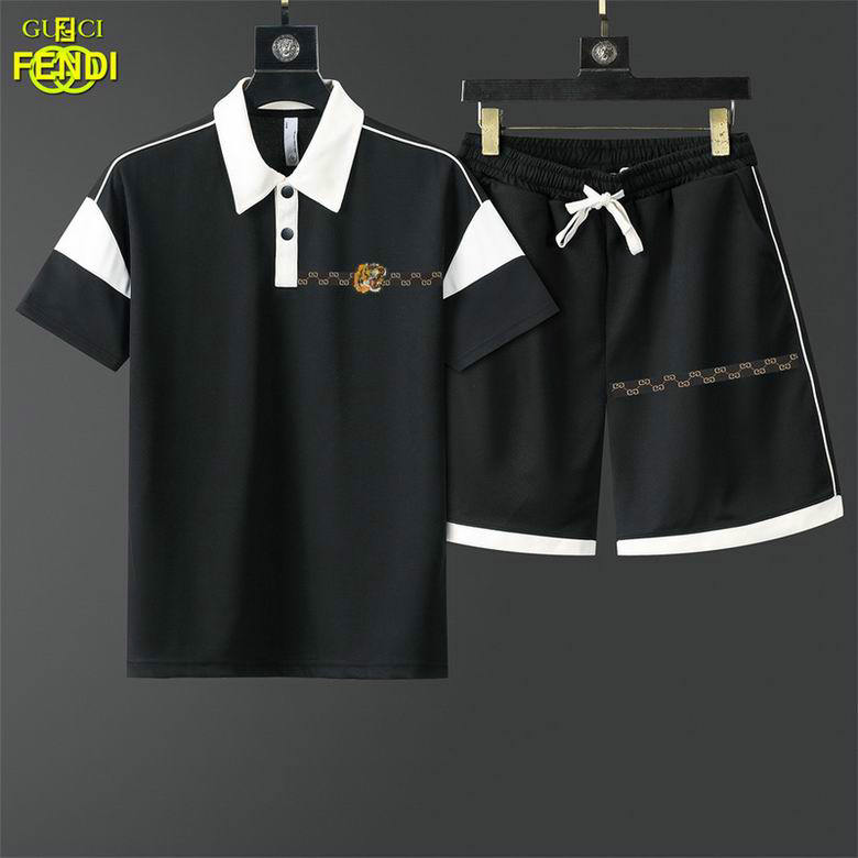 Wholesale Cheap G ucci Short Sleeve Tracksuits for Sale