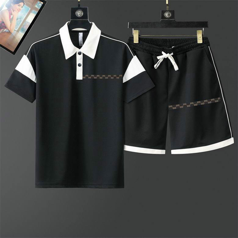 Wholesale Cheap G ucci Short Sleeve Tracksuits for Sale
