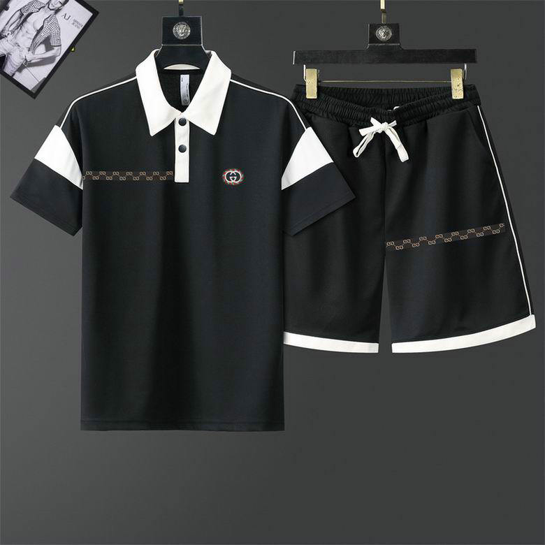 Wholesale Cheap G ucci Short Sleeve Tracksuits for Sale