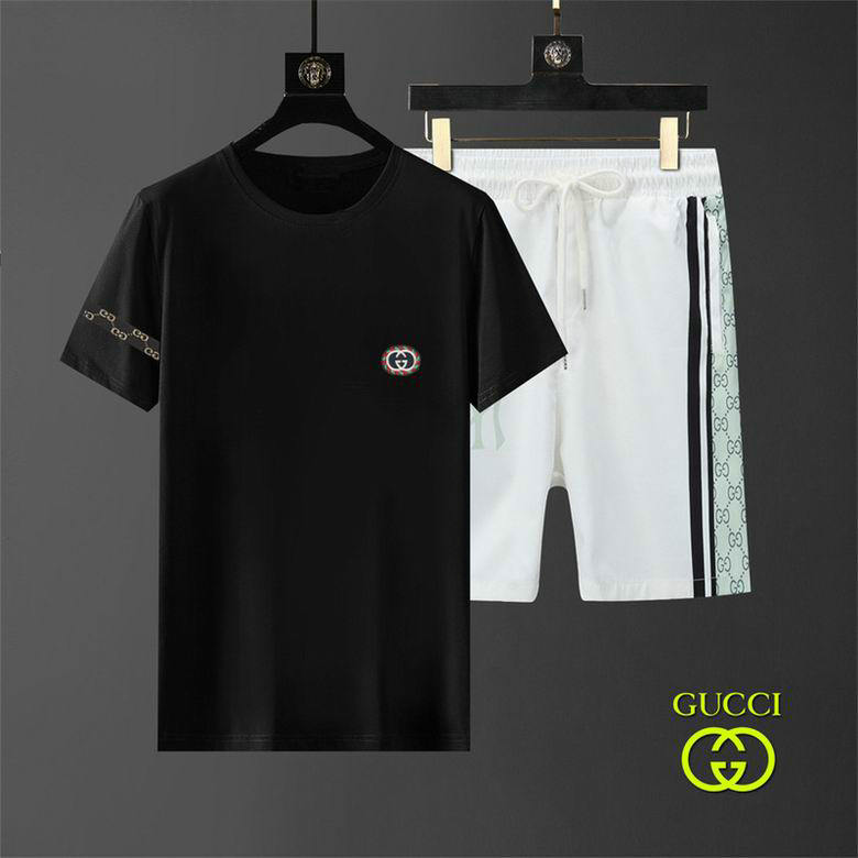 Wholesale Cheap G ucci Short Sleeve Tracksuits for Sale
