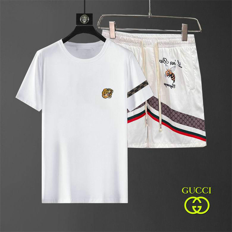Wholesale Cheap G ucci Short Sleeve Tracksuits for Sale