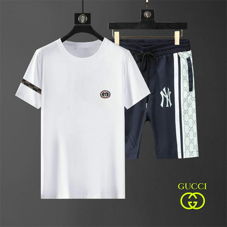 Wholesale Cheap G ucci Short Sleeve Tracksuits for Sale
