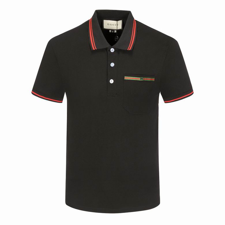 Wholesale Cheap G.ucci Short Sleeve Lapel T Shirts for Sale