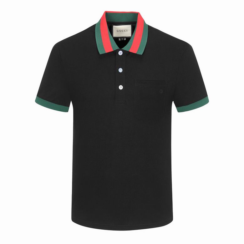 Wholesale Cheap G.ucci Short Sleeve Lapel T Shirts for Sale