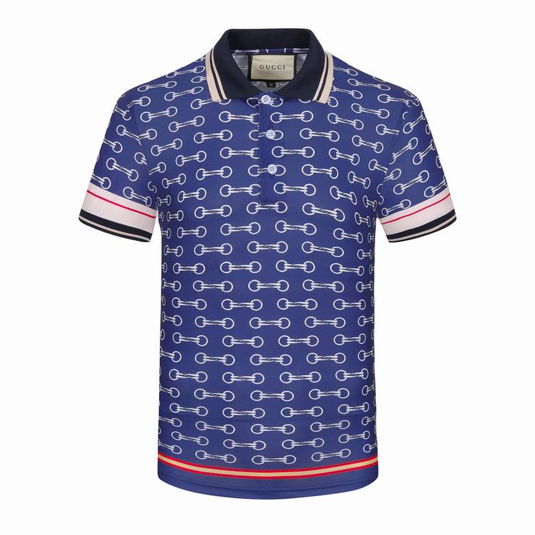 Wholesale Cheap G.ucci Short Sleeve Lapel T Shirts for Sale
