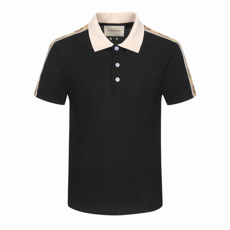 Wholesale Cheap G.ucci Short Sleeve Lapel T Shirts for Sale