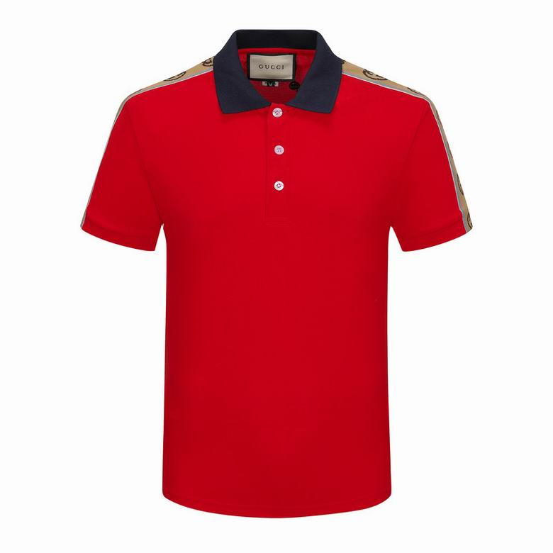Wholesale Cheap G.ucci Short Sleeve Lapel T Shirts for Sale