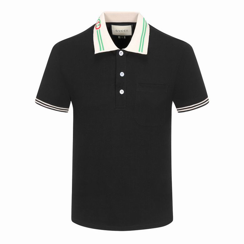 Wholesale Cheap G.ucci Short Sleeve Lapel T Shirts for Sale