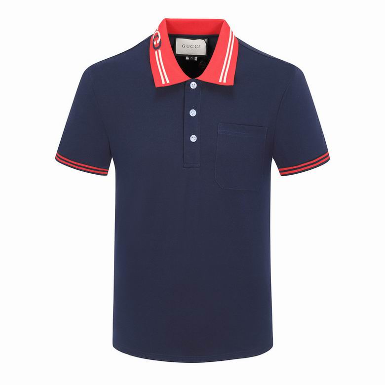 Wholesale Cheap G.ucci Short Sleeve Lapel T Shirts for Sale