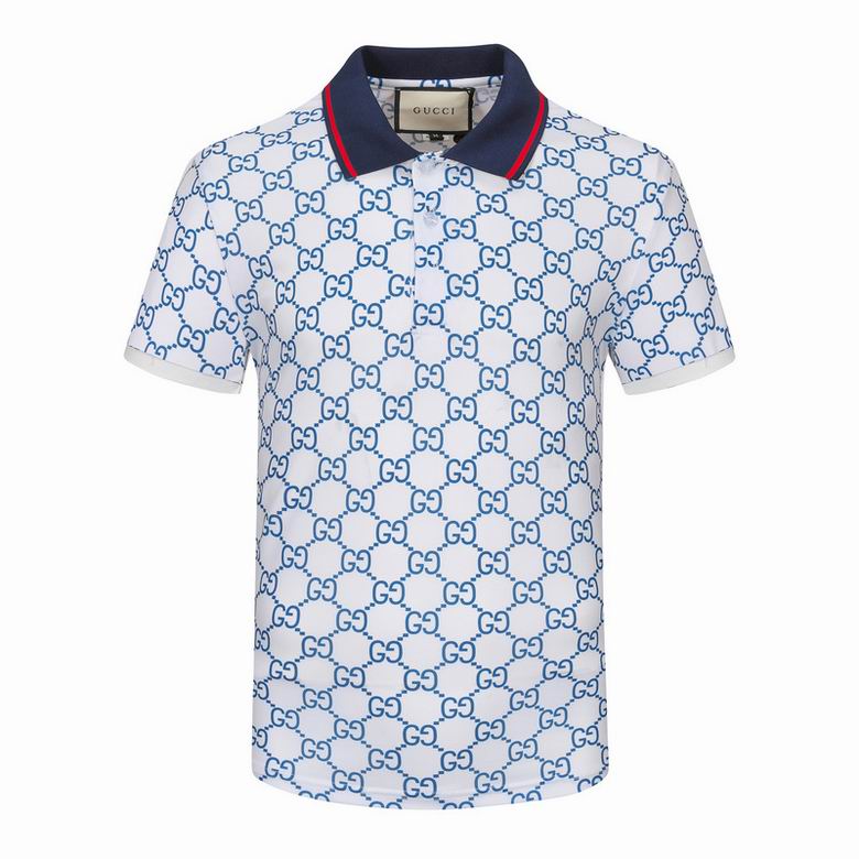 Wholesale Cheap G.ucci Short Sleeve Lapel T Shirts for Sale
